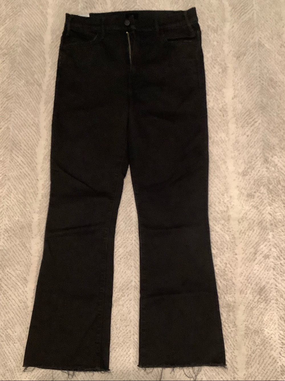 MOTHER Black High-Rise Bootcut Flare Jeans